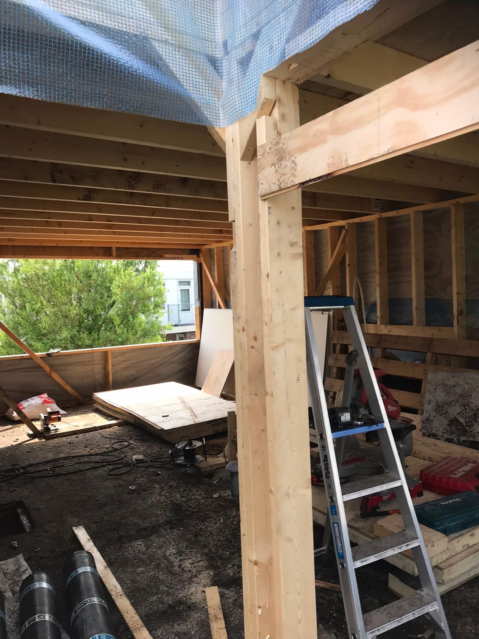 Uitbouw en constructieve uitbreiding