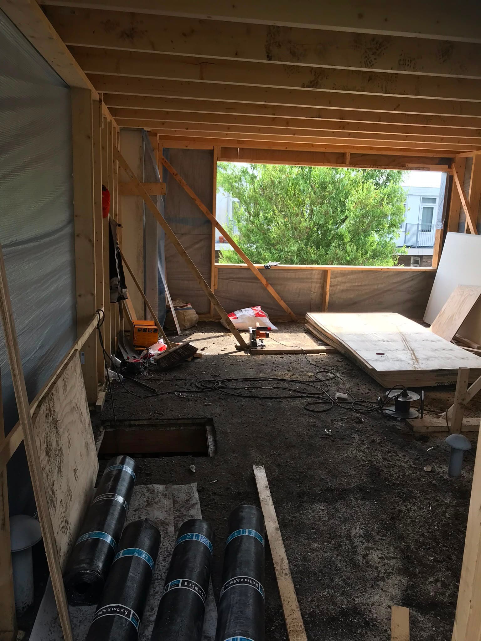 Uitbouw en constructieve uitbreiding