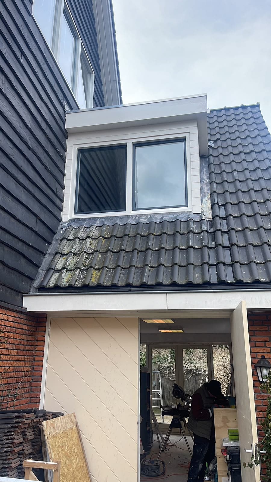 Nieuwe dakkapel en uitbreiding van de bovenverdieping